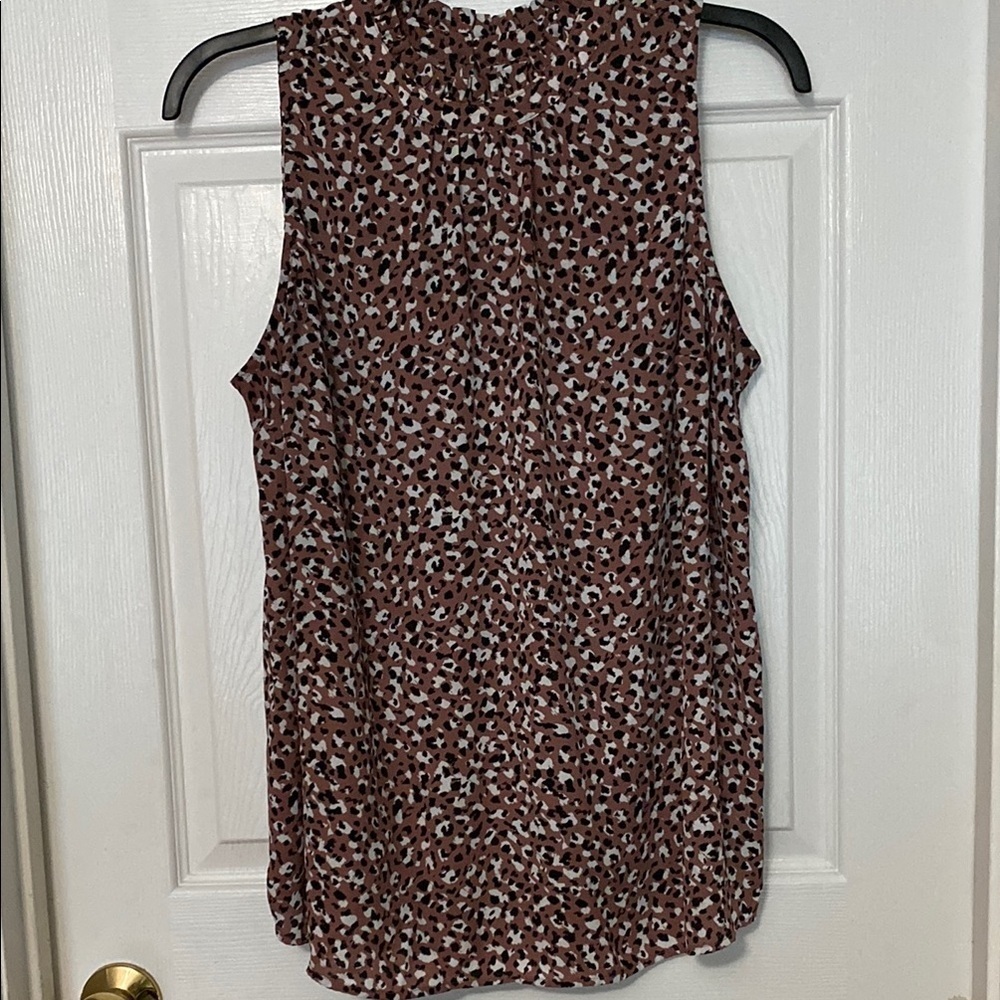 Torrid Purple and Black Patterned Top
